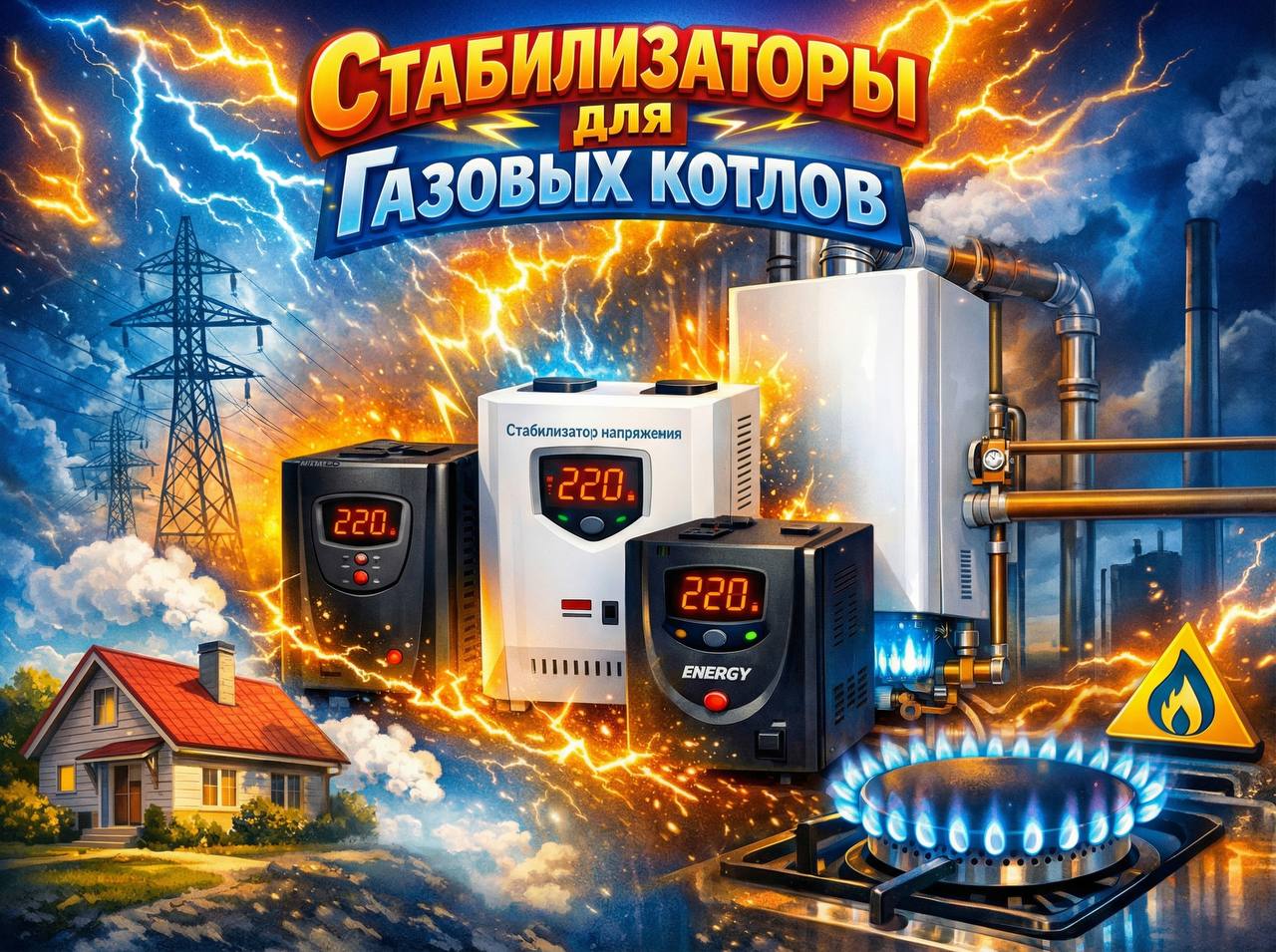 Стабилизаторы напряжения для газового котла